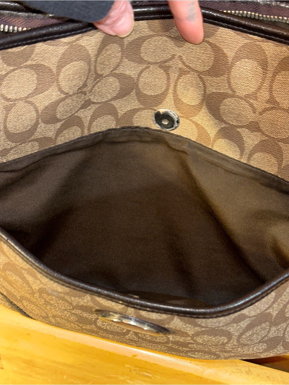 vintage Coach Peyton Signature Pocket Hobo / Shoulder Bag - Picture 12 of 13
